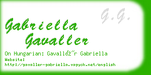 gabriella gavaller business card